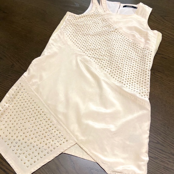 Ark & Co studded ivory & gold studded dress - S - Picture 3 of 9